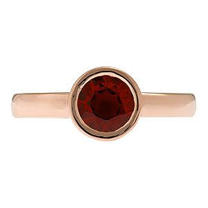 9ct Rose Gold Mozambique Garnet Ring R00074