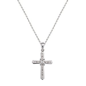 Cross Diamond Necklace Pq00005