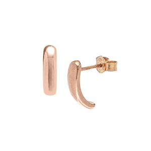 9ct Rose Gold Curved Stud Earrings Esp00071