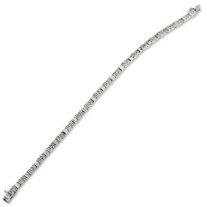 9ct White Gold Fancy Diamond Bracelet Bl00074
