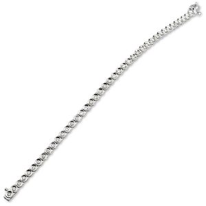 9ct White Gold Fancy Diamond Bracelet Bl00077