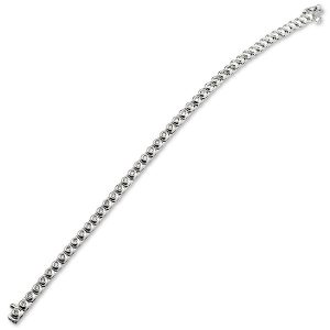 9ct White Gold Diamond Tennis Bracelet Bl00079