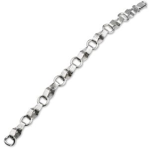 9ct White Gold Solid Handmade Bracelet Bl00084