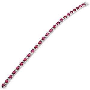 18ct White Gold Ruby Bracelet Bla00040