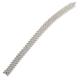 18ct White Gold Diamond Bracelet Bla00071