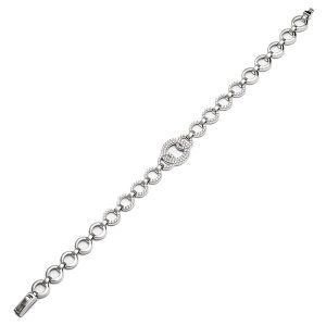 Real Silver & Cubic Zirconia Bracelet Bls00001