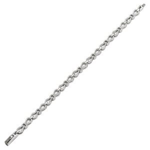 Real Silver & Cubic Zirconia Bracelet Bls00002