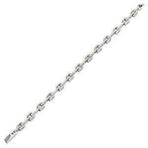 Real Silver & Cubic Zirconia Bracelet Bls00004