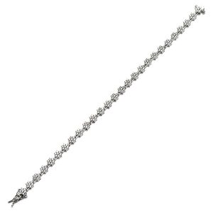 Real Silver & Cubic Zirconia Bracelet Bls00005