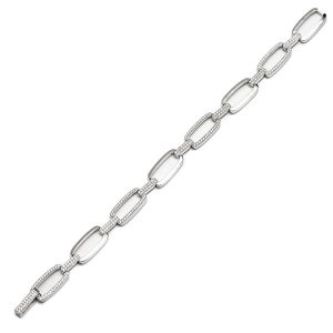 Real Silver & Cubic Zirconia Bracelet Bls00008