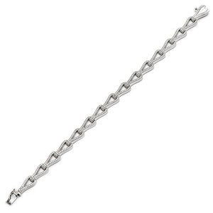 Real Silver & Cubic Zirconia Bracelet Bls00009