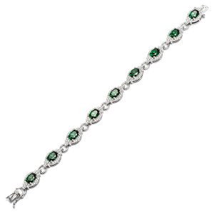 Real Silver & Cubic Zirconia Bracelet Bls00013