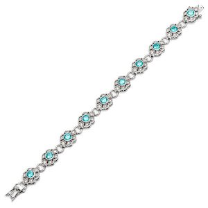 Real Silver Cubic Zirconia Bracelet Bls00024