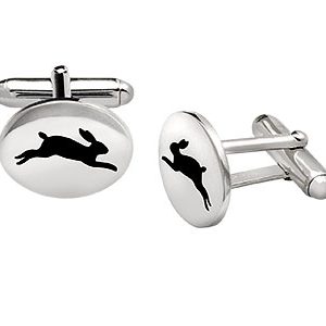 Sterling Silver Rabbit Cufflinks Ck00170