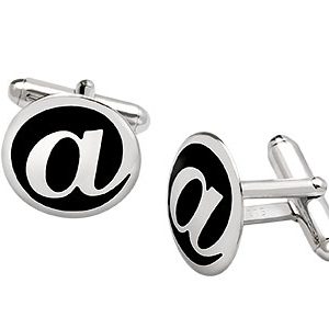Silver Cufflinks @ Sterling Cufflinks @ Ck00187