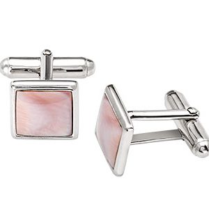 Mother of Pearl Cufflinks Real Silver Ck00061