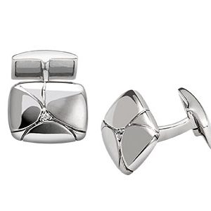 Stone Silver Cufflinks Ck00098