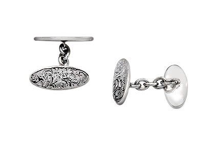 Burlington Silver Chain Cufflinks Cck00243