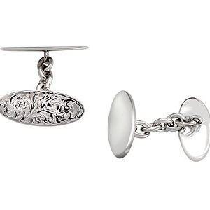Cardiff Silver Chain Cufflinks Cck00241
