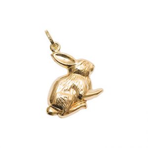 9ct Gold Bunny Rabbit Charm Cm00106