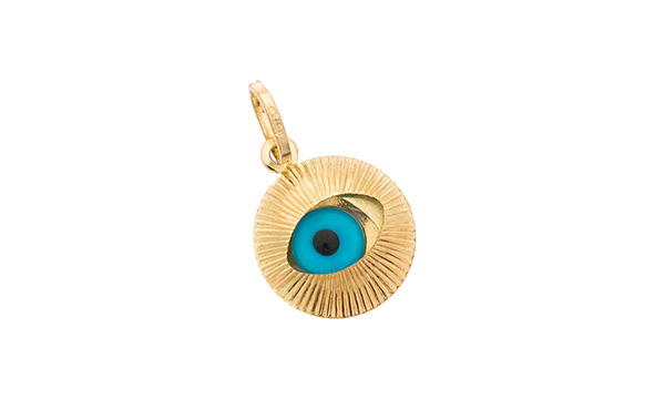 9ct-Gold Evil Eye Charm Cm00108