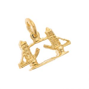 9ct Gold Solid Tower Bridge Charm Cm00121