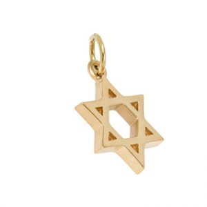 9ct Gold Star of David Necklace Cm00124