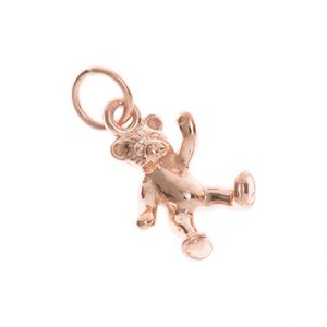 Rose Gold Teddy Bear Charm Cm00142