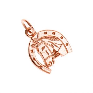 9ct Rose Gold Lucky Horseshoe Charm Cm00145