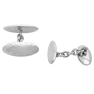 Silver Chain Link Cufflinks London Cck00253