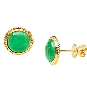 Jade Stud Earrings Es00788