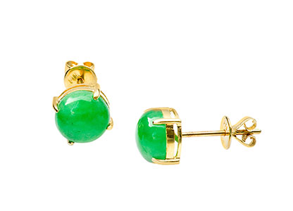 Chinese Jade Earrings Studs Es00787