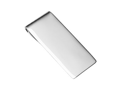 Plain Polished Sterling Silver Money Clip Mcs00001