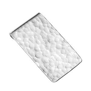 Hammered Real Silver Money Clip Mcs00004