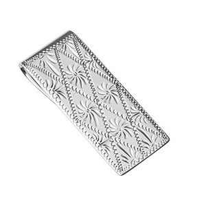 Engraved Real Silver Money Clip Mcs00007