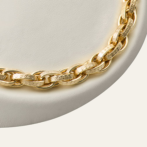 9ct Gold Rope Chain 8.5mm N00009 - Image 2