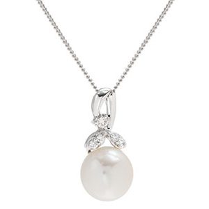 Pearl & Diamond Necklace Pca00027