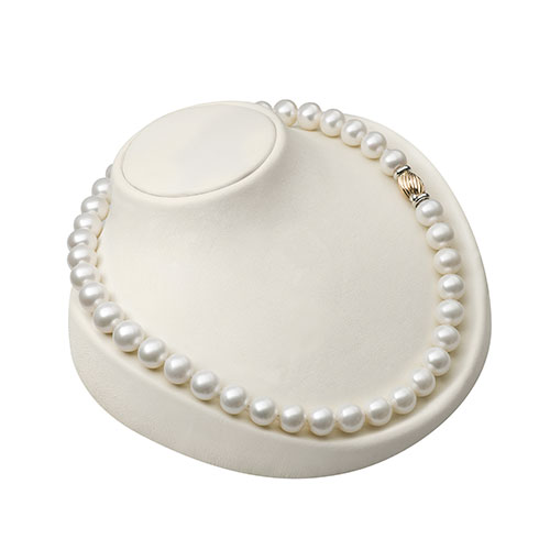 14ct Yellow & White Gold Pearl Necklace 10.5mm-11.5mm Np00038