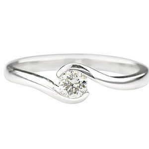 Ely Diamond Crossover Ring 18ct Ra00374