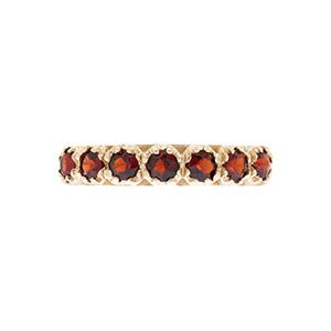 9ct Yellow Gold Garnet Eternity Ring R00085b