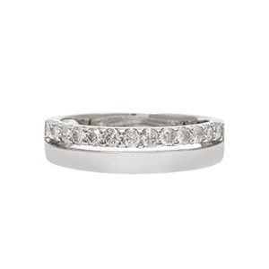 18ct White Gold & Diamond Ring Ra00384