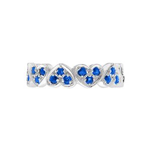 9ct White Gold Sapphire Eternity Ring R00010