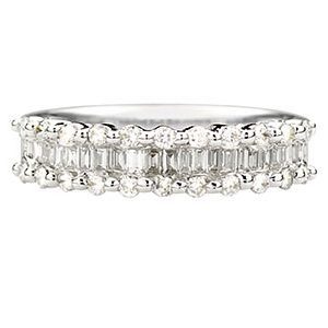 18ct Diamond Half Eternity Ring Ra00276