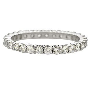 18ct White Gold & Damond Full Eternity Ring Ra00287