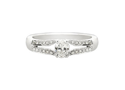 18ct White Gold Berwickshire Engagement Ring Ra00472