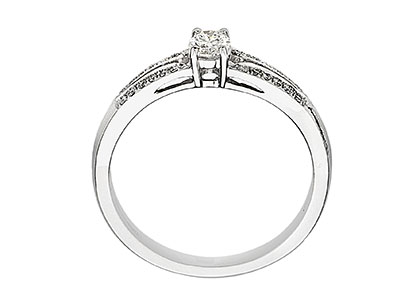 18ct White Gold Berwickshire Engagement Ring Ra00472 - Image 2