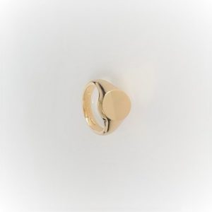 Oval Signet Ring 9ct Gold 13 X 11mm Rg00011