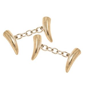Tusk Chain Cufflinks 9ct Solid Gold Cckn00017