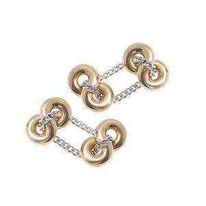 9ct Gold Heavy Infinity Chain Cufflinks Cckn00019
