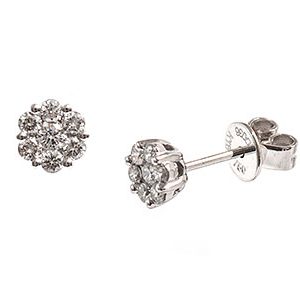 Keswick Diamond Cluster Earrings Esa00090